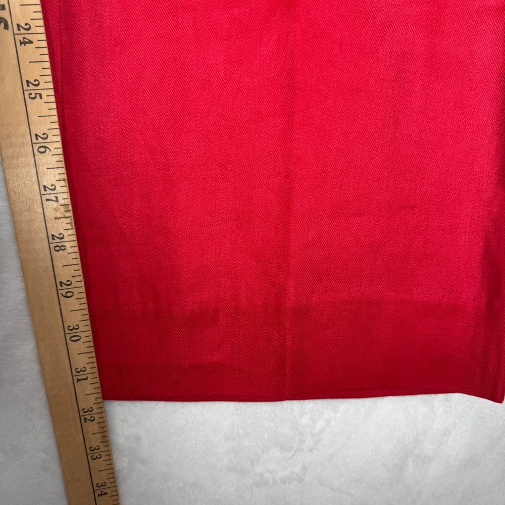 Cabi Womens 16 Red Valentine Trouser Wide Leg Linen Blend Pants 5503R Stretch - Picture 7 of 8